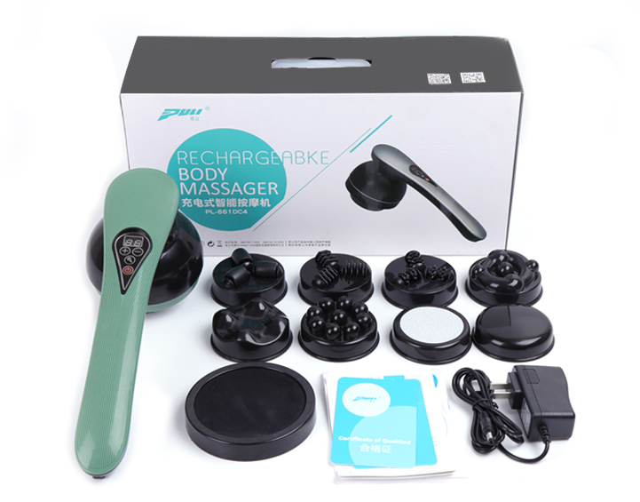 Puli dolphin massager rod charging multi-function body vibration kneading neck