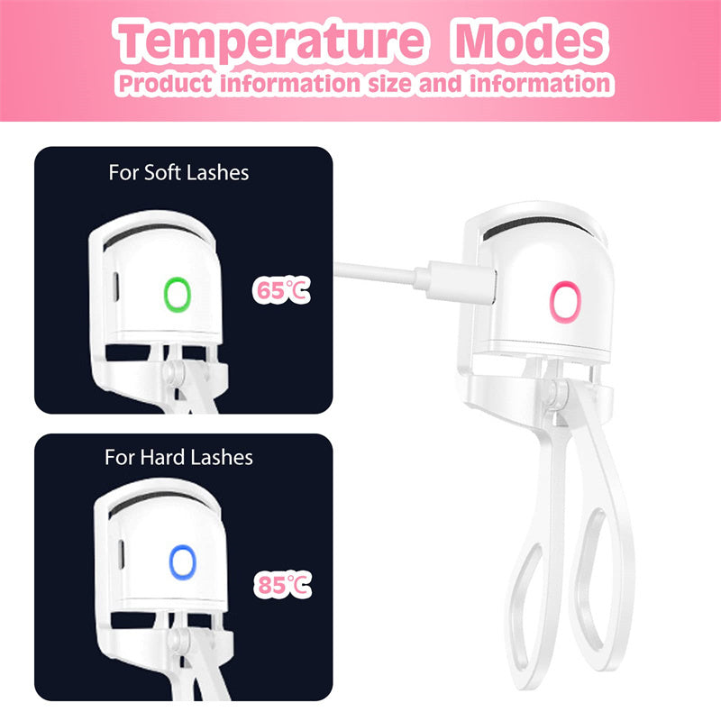 Heated Eyelash Curler Electric Temperature Control Mini Eyelash Beauty dealsniper-net