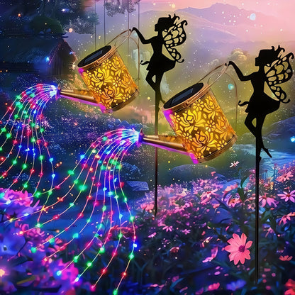 2PCS Solar Garden Decorative Lamp Outdoor Landscape Lamp Outdoor Gym From House 2PCS Warm colors