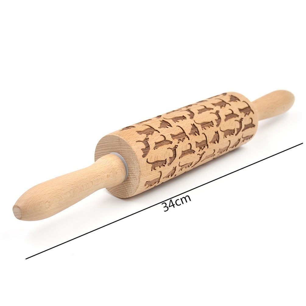 Rolling Pin Christmas Embossing Kitchen dealsniper-net