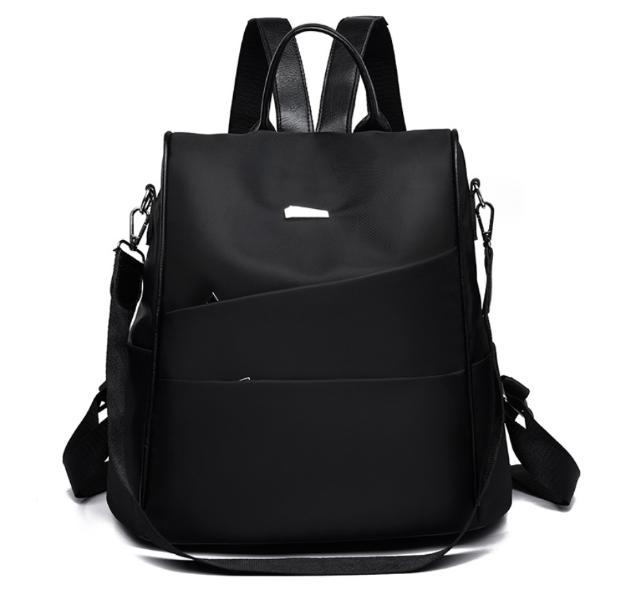 Henrietta - Vegan Womens Multifunction Backpack Women DealSniper.net Black