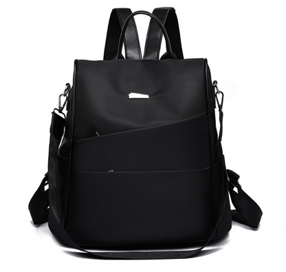 Henrietta - Vegan Womens Multifunction Backpack Women DealSniper.net Black