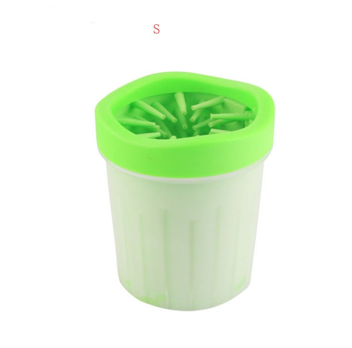 Silicone Dog Paw Washer Cup Pets dealsniper-net Green B S