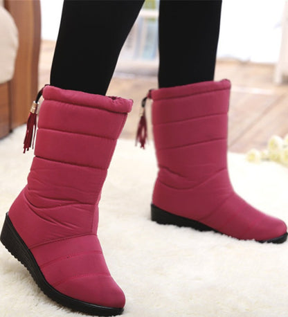 Waterproof snow boots Women DealSniper.net Red 35