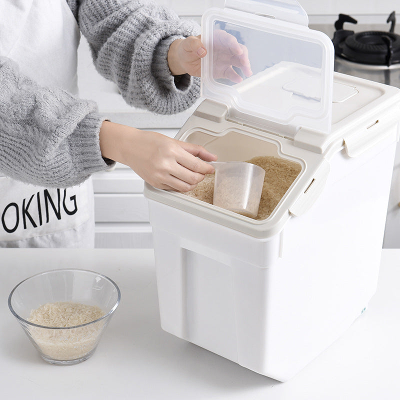 Large Capacity Moistureproof Bucket Container Food Bucket Kitchen Gym From House