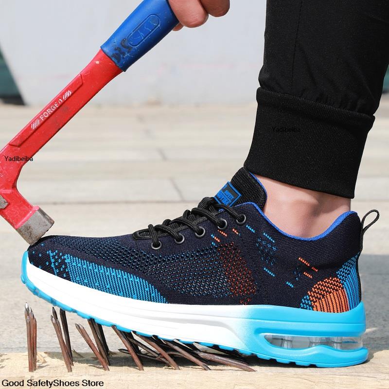 Breathable Lightweight Anti-smashing Safety Shoes Men DealSniper.net