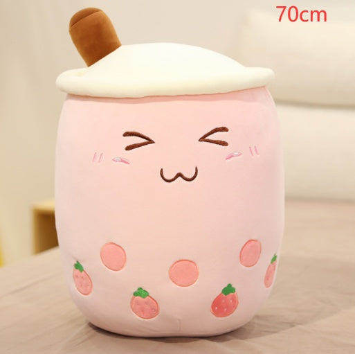 Cute Fruit Drink Plush Stuffed Soft Toy Pillow Cushion