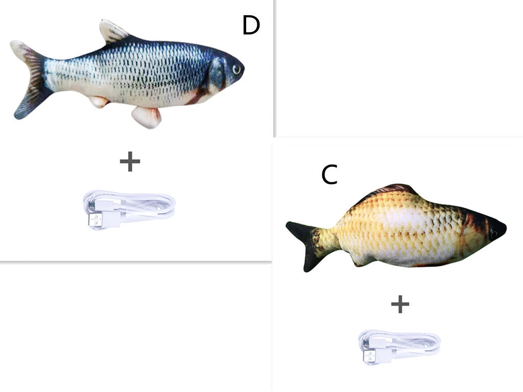 Electric Jumping Fish Simulation Electric Fish Toy Pets DealSniper.net C and d