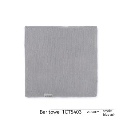 Bomber Towel Bar Cleaning Cloth Coffee Machine Foam Cloth Water-absorbing Quick-drying Small Tower Kitchen DealSniper.net 28 × 28CM Smoke And Gray Single Strip
