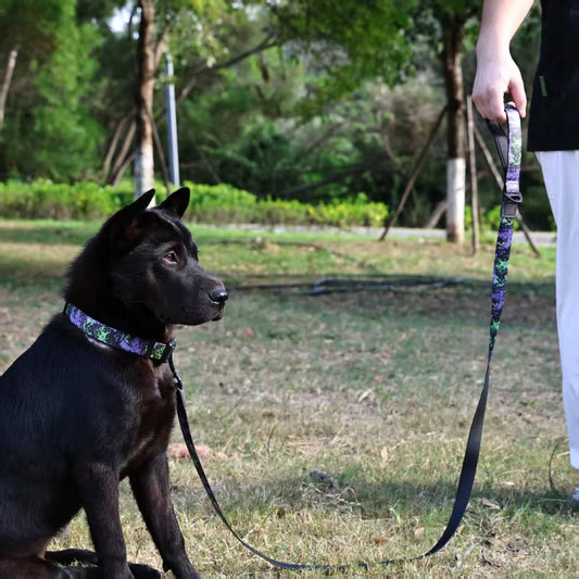 UV Printing Camouflage Embossed Pet Leash Set Is A Perfect Combination Pets dealsniper-net