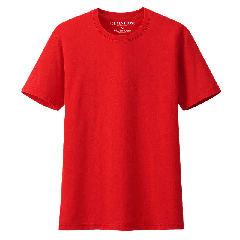 High-quality Pure Cotton Men's Loose Crew Neck Printed Men Gym From House