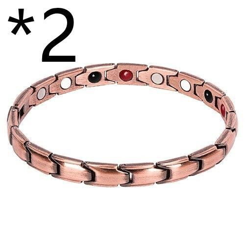Therapy Bracelet Weight Loss Energy Slimming Bangle Jewelry Gym From House 2pcs Bronze