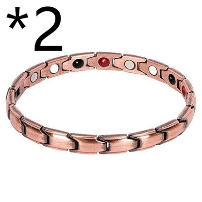 Therapy Bracelet Weight Loss Energy Slimming Bangle Jewelry Gym From House 2pcs Bronze
