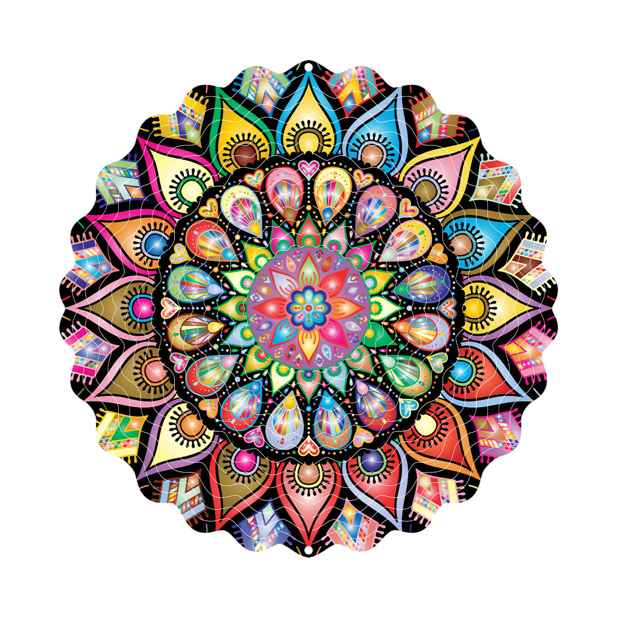 3D Rotating Wind Spinner Colorful Rotating Wind Chime House DealSniper.net FL403258 25cm
