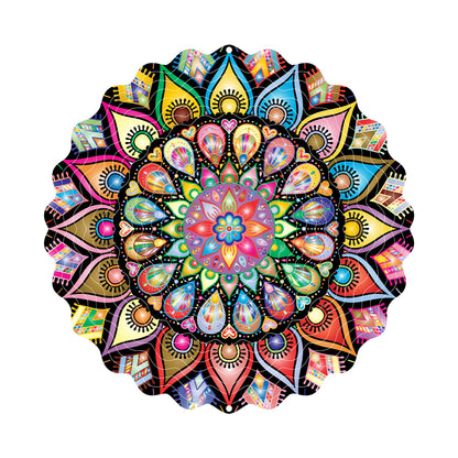 3D Rotating Wind Spinner Colorful Rotating Wind Chime House DealSniper.net FL403258 25cm