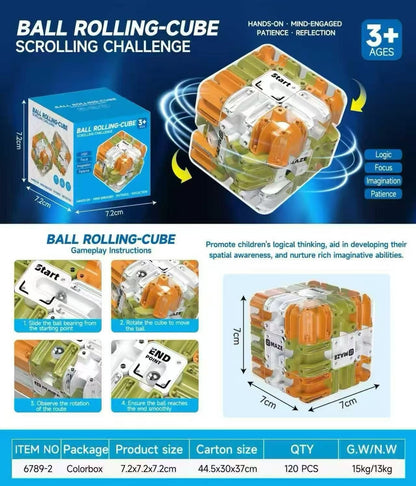 Bead Maze Rubik's Cube Logic Thinking Children's Toy Kids Gym From House