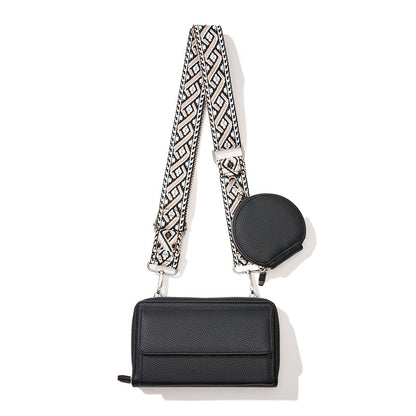 One-shoulder Crossbody Mobile Phone Bag Multi-functional Women Gym From House Black Bag
