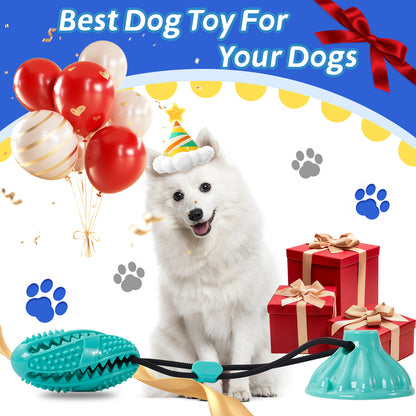 Suction Cup Pull Rope Leaking Pet Toy Ball Tpr Molar Pets dealsniper-net