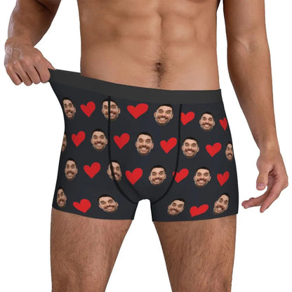 Personalized Face Photo Underwear Boxer Briefs Men Men DealSniper.net