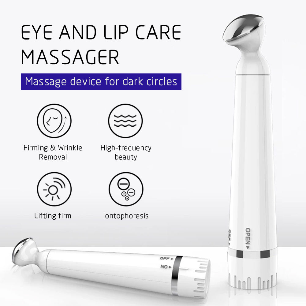 Eye Massager Facial Massager Rechargeable Skin Lifting Machine For Relax Eye Dark Circles, Eye Bags, Wrinkles, Puffiness Under Eyes, White Beauty DealSniper.net