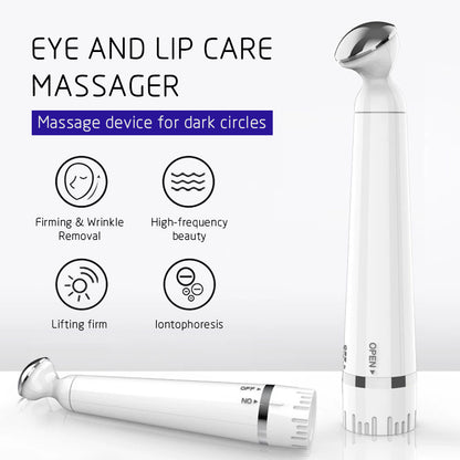 Eye Massager Facial Massager Rechargeable Skin Lifting Machine For Relax Eye Dark Circles, Eye Bags, Wrinkles, Puffiness Under Eyes, White Beauty DealSniper.net