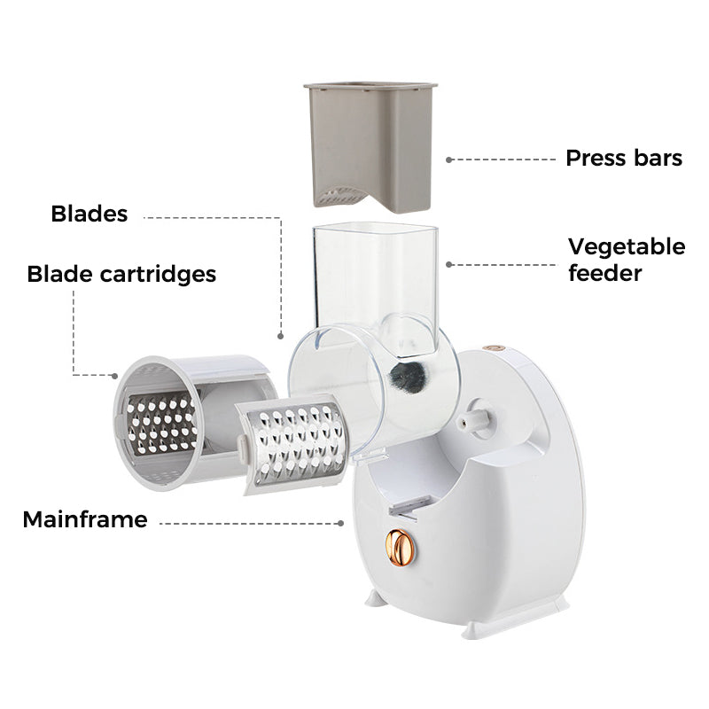 Electric Vegetable Slicer Multifunctional Potato Carrot Cutter Kitchen Gym From House