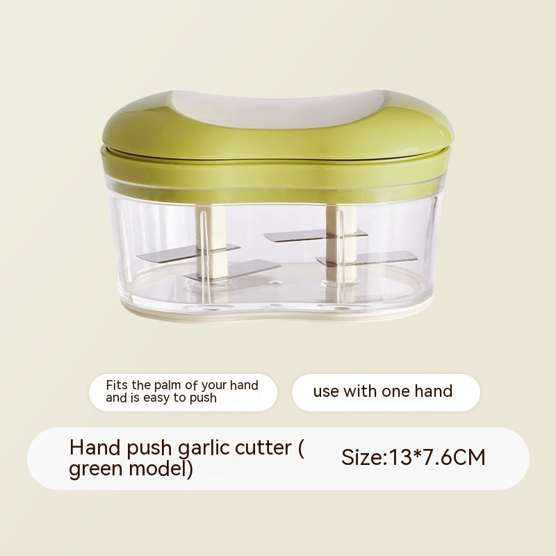 Household Multi-function Hand Push Garlic Press Kitchen Gym From House Bean Green