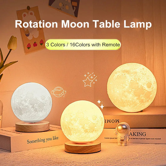 Creative 3D Magnetic Floating Levitating Moon Lamp Home Decor dealsniper-net