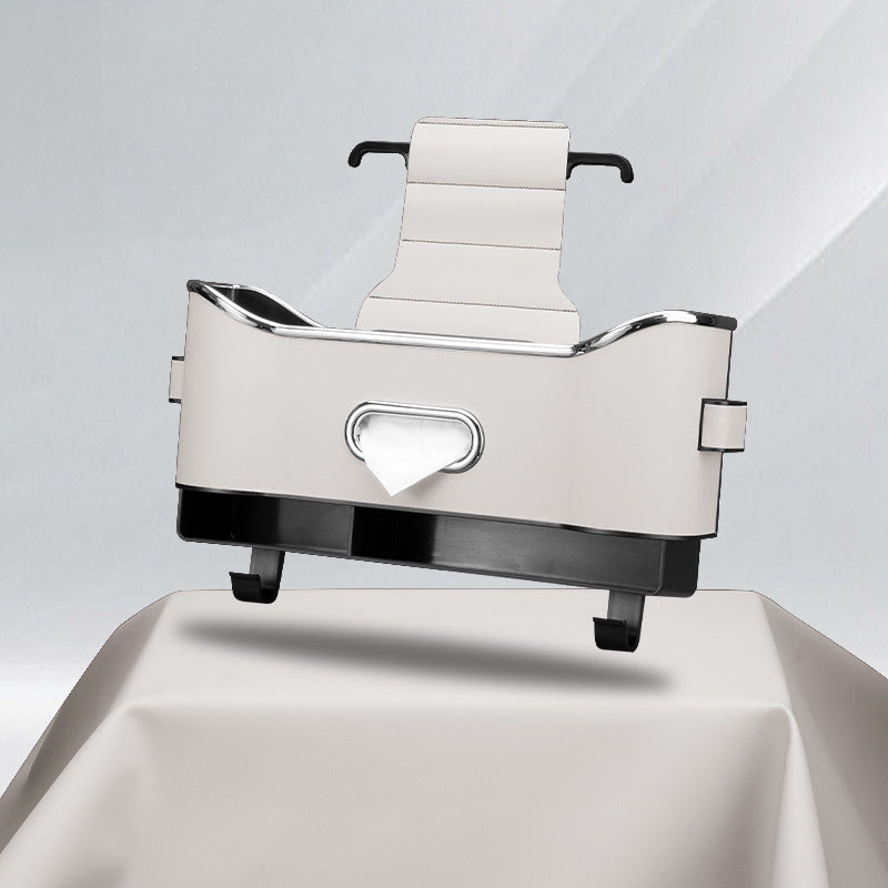 Car-used Storage Box Seat Back Tissue Box Vehicle Gym From House Beige 34cmx17cmx8cm