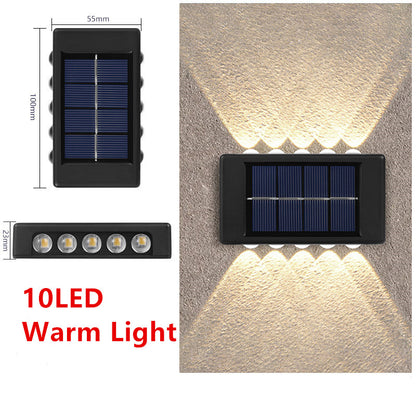 Solar Outdoor Garden Light Up And Down Glowing Atmosphere Garden dealsniper-net 10LED Warm White 1PCS