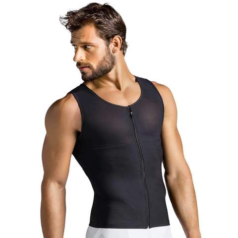 Men's Sports Vest Rubber Corset Men dealsniper-net Black 2XL