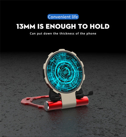 Iron Man Metal QI Wireless Charger Stand Desktop Mobile Phone Charger Electronics DealSniper.net
