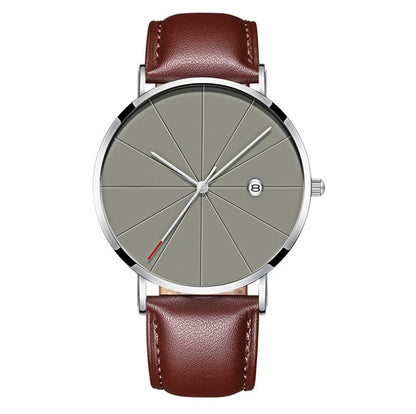 Simple calendar watch male creative waterproof quartz watch Jewelry DealSniper.net 2style