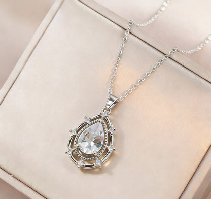 Lucky Water Drop Necklace For Women,Trendy Fashion Jewelry Gym From House 002
