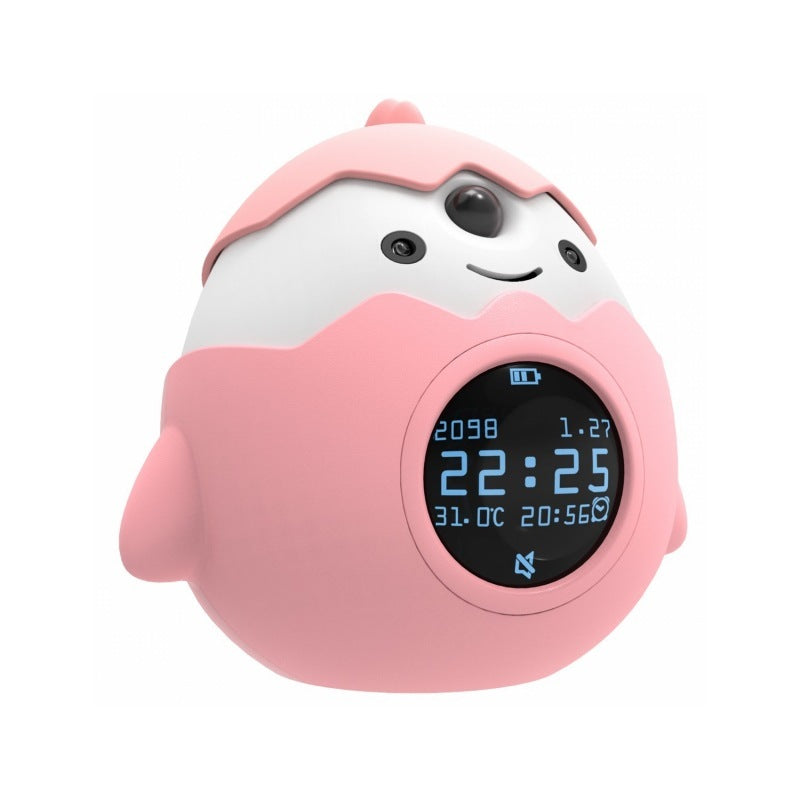 Smart Alarm Clock Infrared Sensing Anti-myopia Multi-function House DealSniper.net Pink