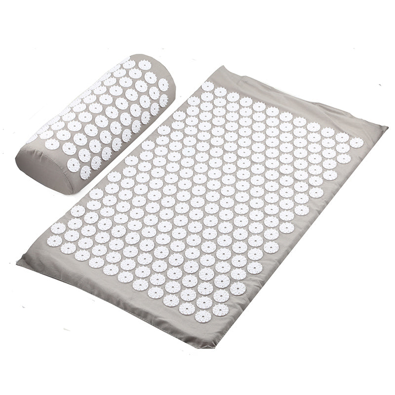 Fitness Yoga Acupuncture Mat Acupuncture Pillow Storage Bag Sports Gym From House Grey 2PCS