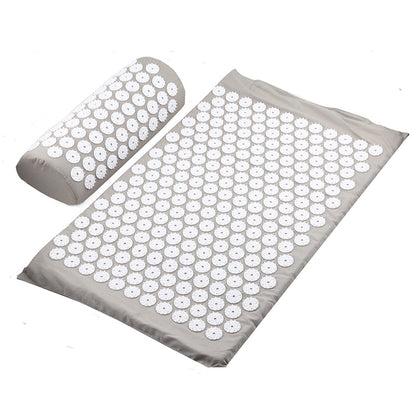 Fitness Yoga Acupuncture Mat Acupuncture Pillow Storage Bag Sports Gym From House Grey 2PCS