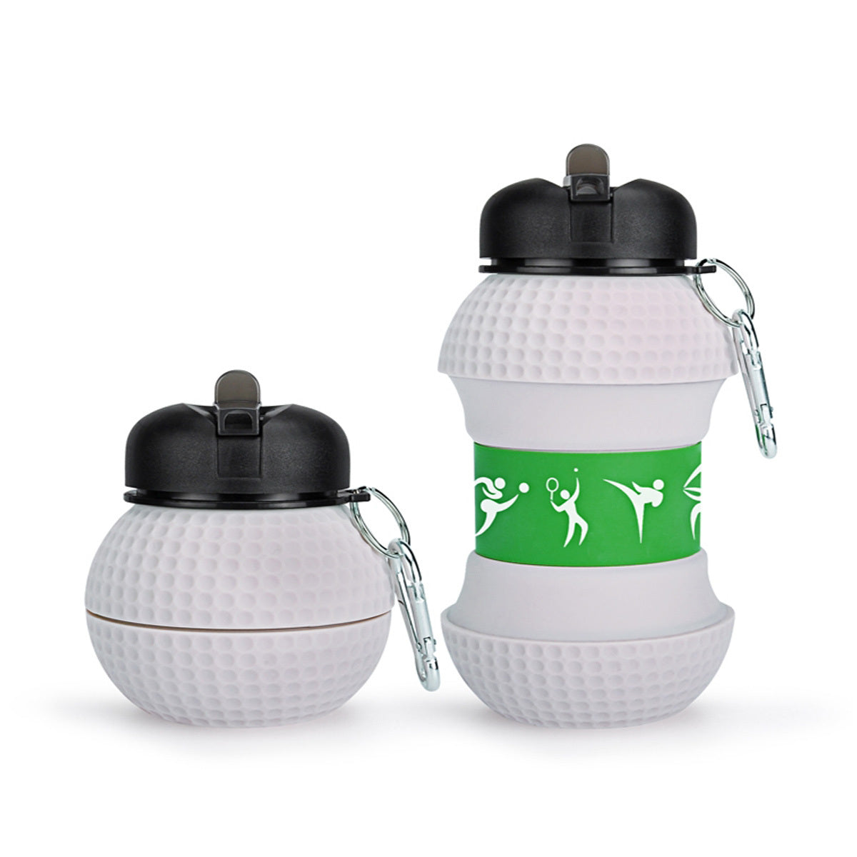 Sports Water Bottle Silicone Collapsible Spherical Drinking Mug