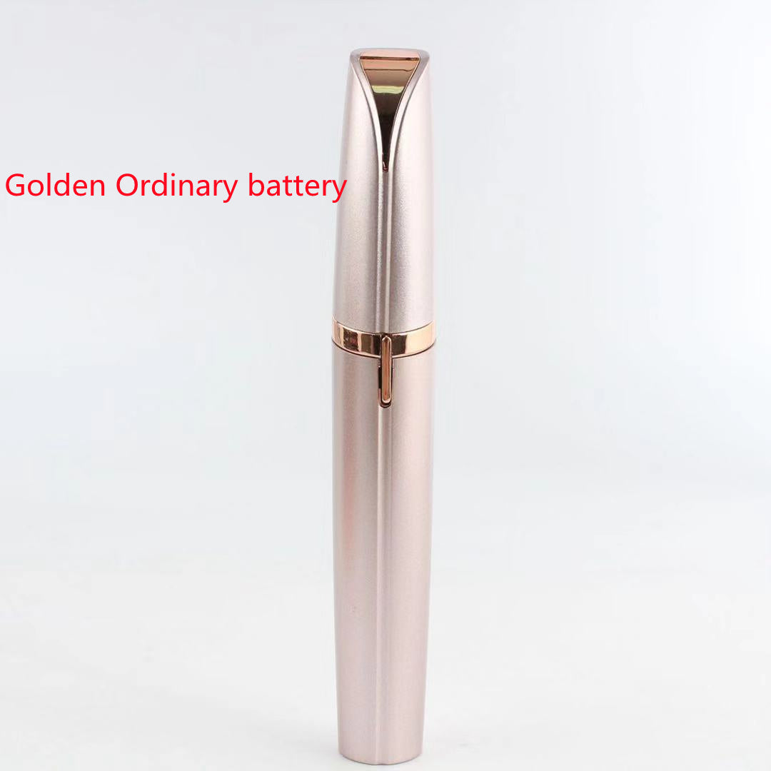 Flawlessly Brows Electric Eyebrow Remover Beauty dealsniper-net Golden Ordinary battery