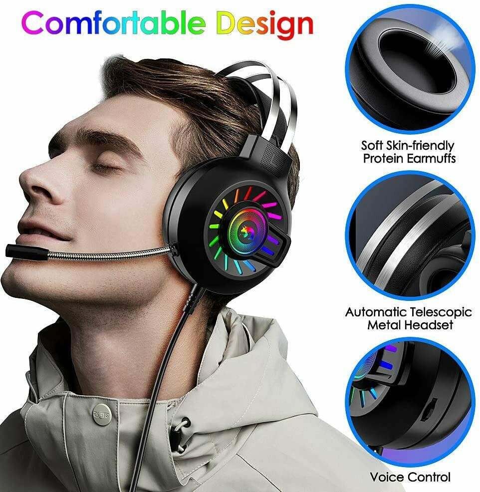 3.5mm Gaming Headset With Mic Headphone For PC Laptop