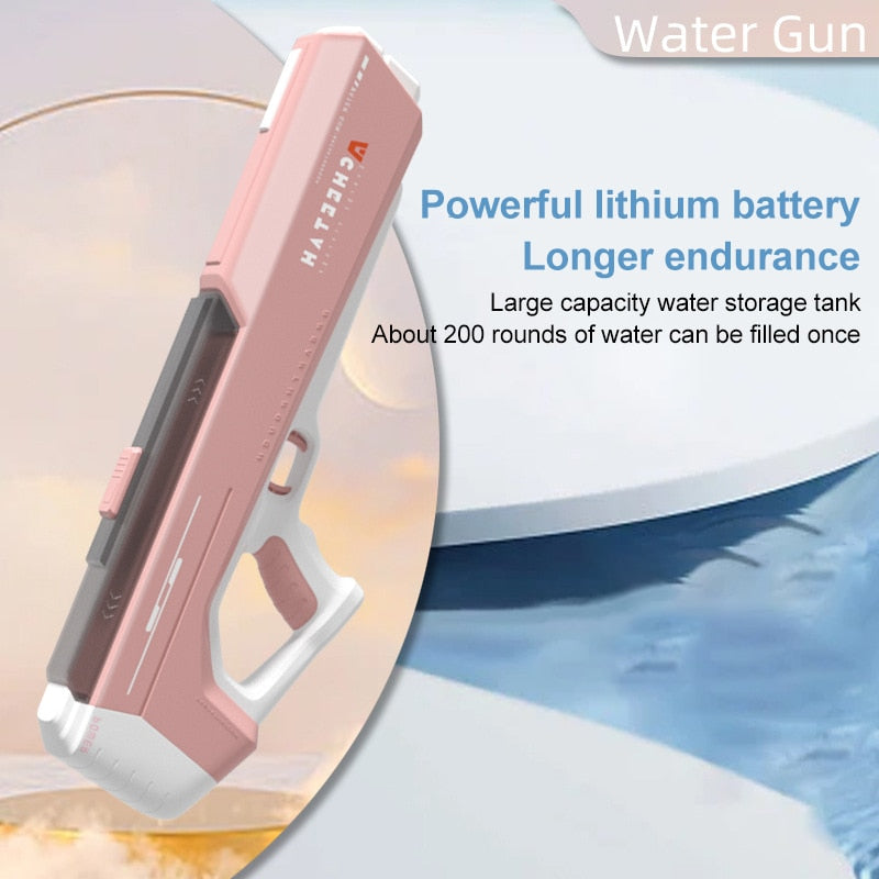 Fully Electric Water Gun Toy Swimming Pool Play Water Kids Gym From House