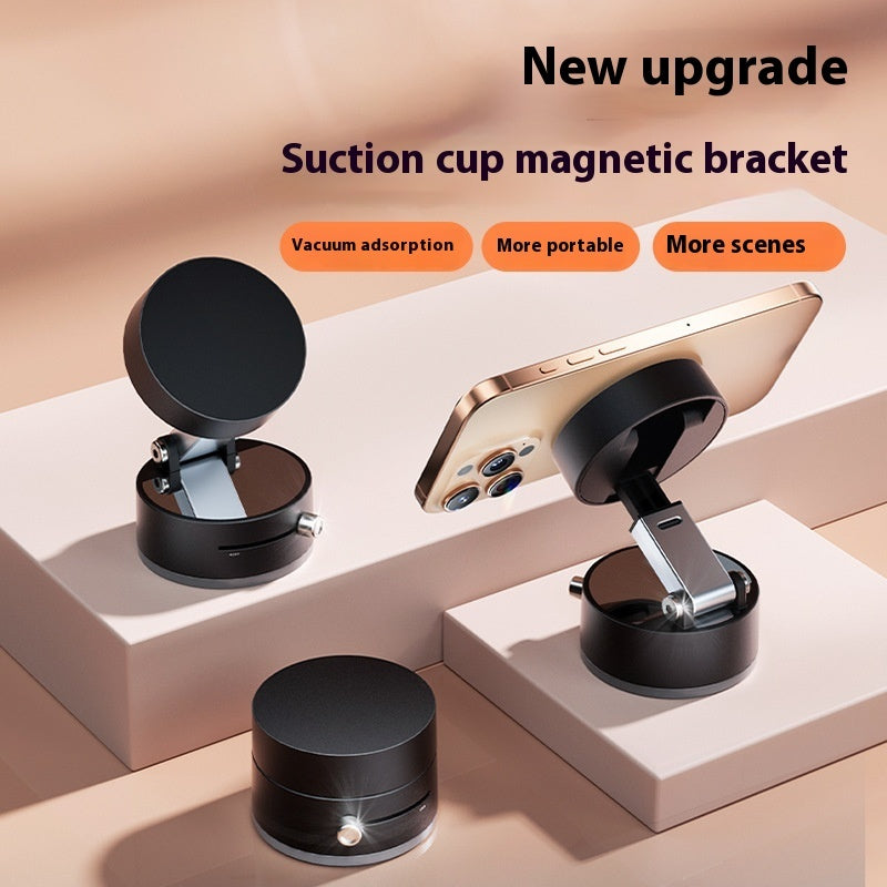 Foldable Magnetic Vacuum Car Phone Holder Foldable Suction Cup Vehicle Gym From House