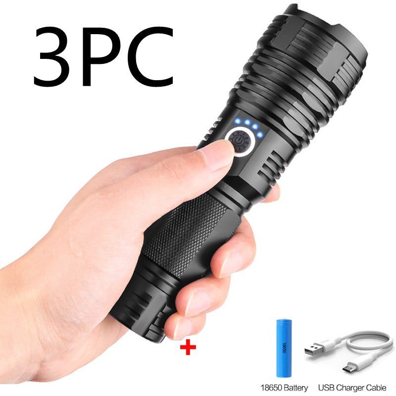 USB charging P70 outdoor flashlight Outdoor dealsniper-net 3PC B