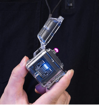 USB Lighter Windproof Double ArcLighter Gadgets Gym From House