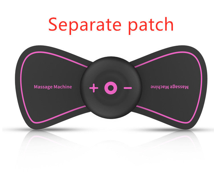 Mini Electric Portable Rechargeable Massager Multi-functional Shoulder Health dealsniper-net Black Separate patch