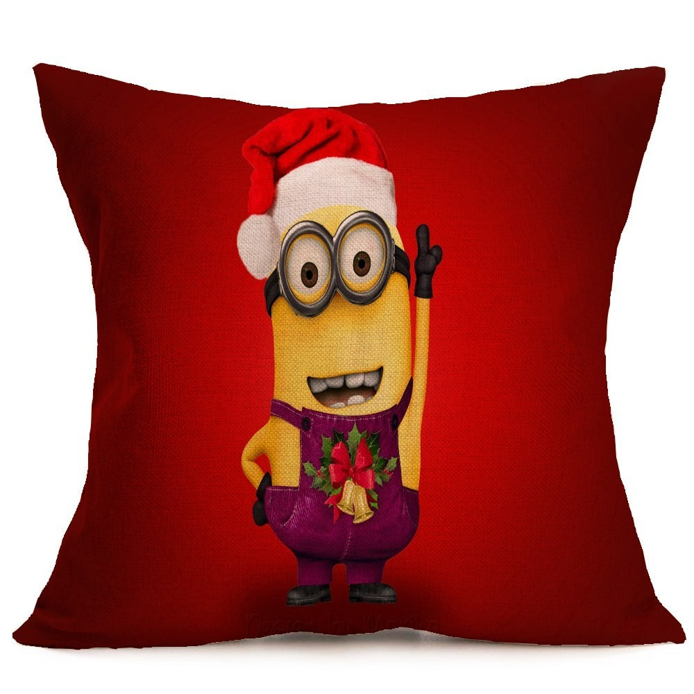 Christmas festive pattern car sofa pillow pillowcase