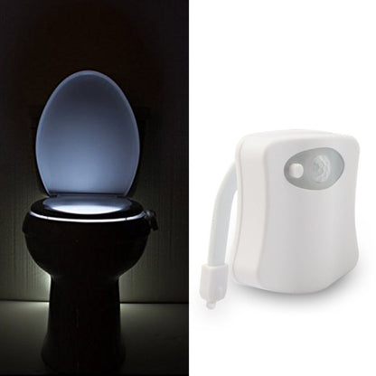 The new 8 color toilet lamp hanging human toilet cover light gifts