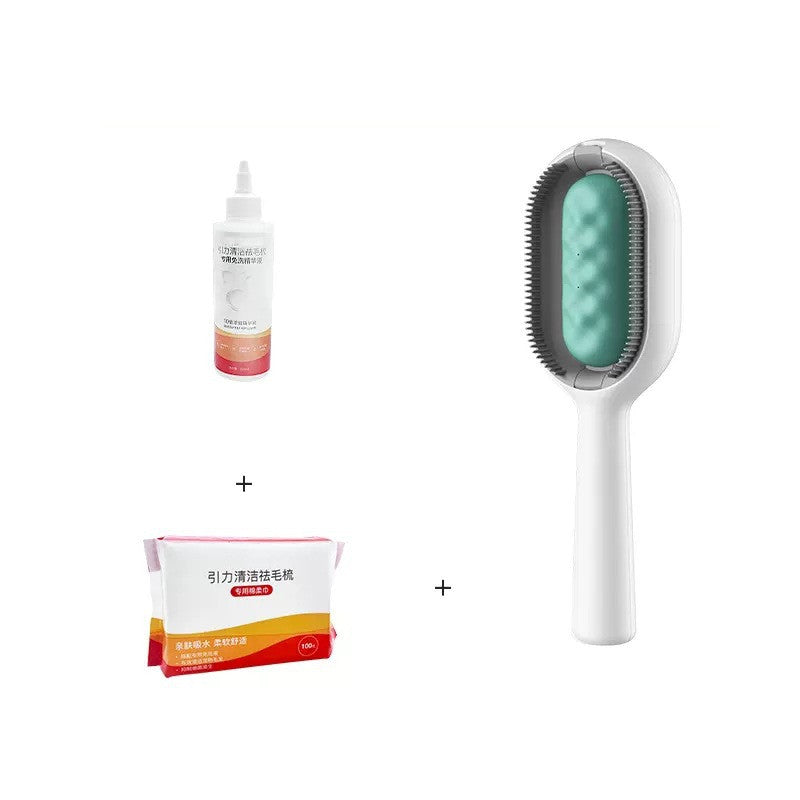 Pet Grooming Brush Dematting Dog Comb Cat Brush Pets Gym From House Blue long hair 200ML set