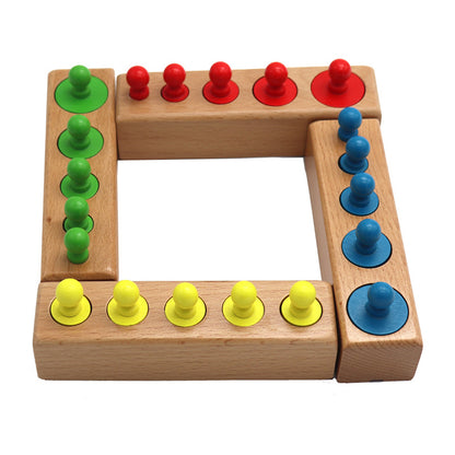 Montessori kindergarten early education toy building blocks Kids DealSniper.net