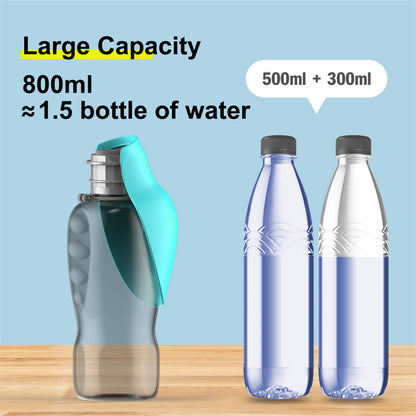 800ml Dogs Water Bottle Portable High Capacity Leakproof Pets dealsniper-net